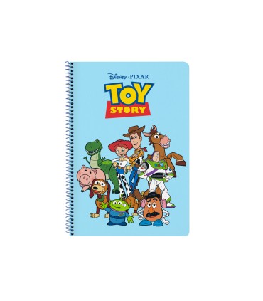 Cuaderno espiral safta folio 80 h 60 gr cuadro 4 mm tapa extradura toy story ready to play