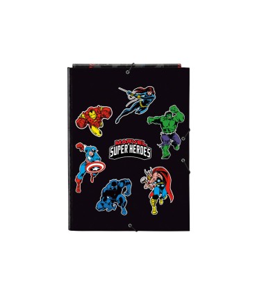 Carpeta safta gomas carton folio solapas avengers super heroes