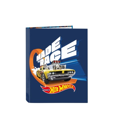 Carpeta safta carton folio 4 anillas mixtas hot wheels speed club