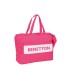 Bolso safta con bolsillo para portatil 141 benetton raspberry 310x540x170 mm