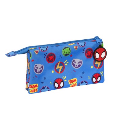 Bolso escolar portatodo safta triple cremallera spidey and his amazing friends team up 120x220x30 mm