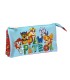 Bolso escolar portatodo safta triple cremallera paw patrol funday 120x220x30 mm