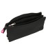 Bolso escolar portatodo safta triple cremallera kappa black and pink 120x220x30 mm