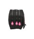 Bolso escolar portatodo safta triple cremallera kappa black and pink 100x215x80 mm