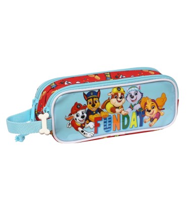 Bolso escolar portatodo safta doble cremallera paw patrol funday 80x210x60 mm