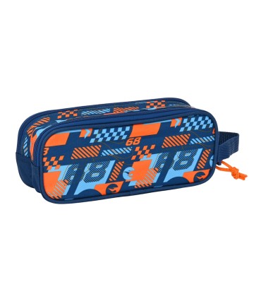 Bolso escolar portatodo safta doble cremallera hot wheels speed club 80x210x60 mm