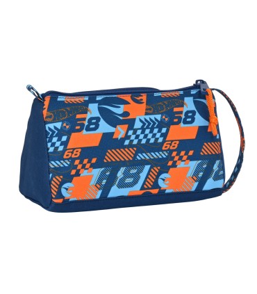 Bolso escolar portatodo safta con bolsillo desplegable vacio hot wheels speed club 110x200x85 mm