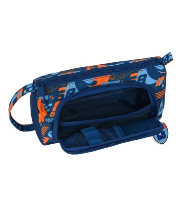 Bolso escolar portatodo safta con bolsillo desplegable vacio hot wheels speed club 110x200x85 mm