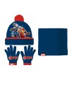 Set gorro guantes y buff infantil safta navidad avengers