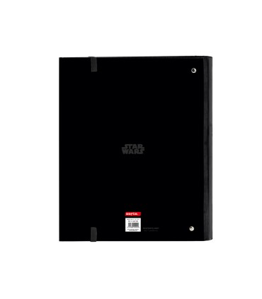 Carpeta con recambio safta din a4 tapa forrada 100 h 60 gr cuadro 5 mm the mandalorian teen 270x35x320