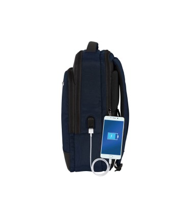 Cartera escolar safta business black blue grey mochila ordenador 156 290x150x440 mm