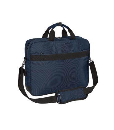 Cartera escolar safta business black blue grey maletin ordenador 156 410x90x330 mm