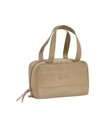 Cartera escolar safta moos capsula camel neceser rectangular 310x140x190 mm