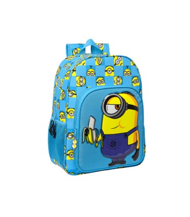 Cartera escolar safta minions minionstatic mochila adaptable a carro 330x140x420 mm