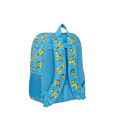 Cartera escolar safta minions minionstatic mochila adaptable a carro 330x140x420 mm