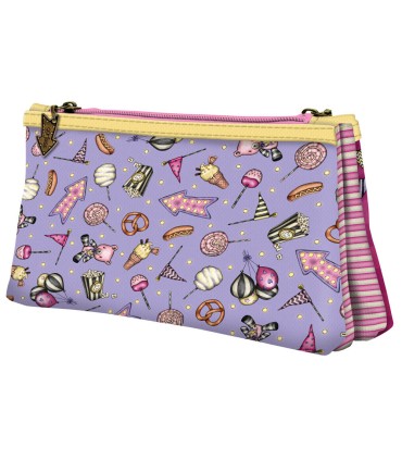 Cartera escolar safta gorjuss fairground neceser pequeno doble 215x115x50 mm