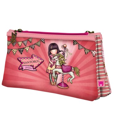 Cartera escolar safta gorjuss fairground neceser pequeno doble 215x115x50 mm