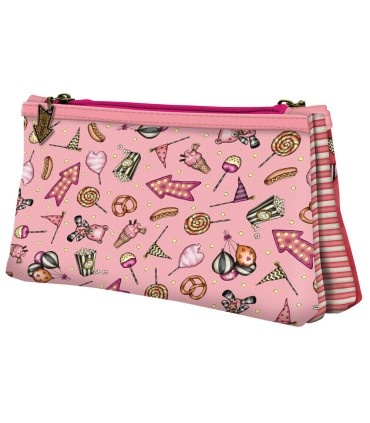 Cartera escolar safta gorjuss fairground neceser pequeno doble 215x115x50 mm