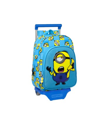 Cartera escolar safta con carro minions minionstatic 260x110x340 mm