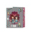 Carpeta carton folio 4 anillas safta lomo ancho gorjuss fairground 270x60x330 mm