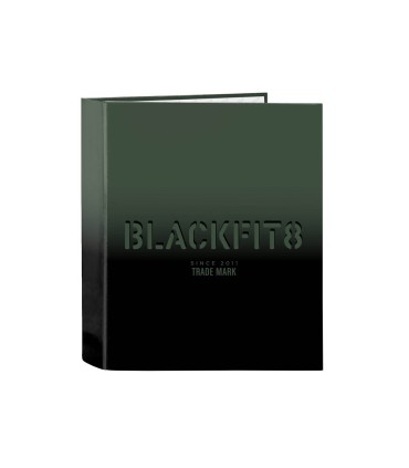 Carpeta carton folio 4 anillas safta lomo ancho blackfit8 gradiente 270x60x330 mm