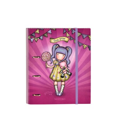 Carpeta 4 anillas safta a4 con recambio 100 hojas gorjuss fairground 270x35x320 mm