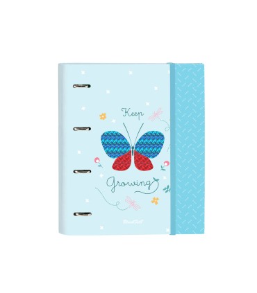 Carpeta 4 anillas safta a4 con recambio 100 hojas blackfit8 mariposa 270x35x320 mm