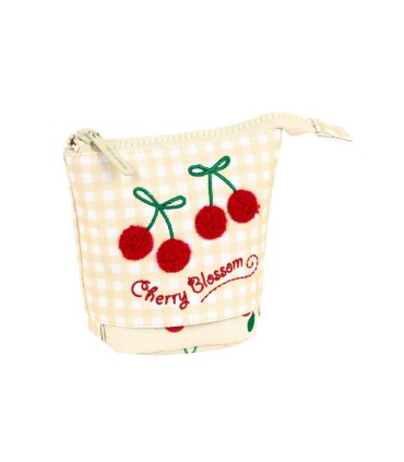 Bolso escolar safta portatodo cherry cubilete lleno 80x60x190 mm