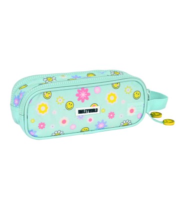 Bolso escolar safta portatodo smiley world summer fun doble 210x60x80 mm