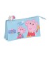 Bolso escolar safta portatodo peppa pig baby triple 220x30x120 mm