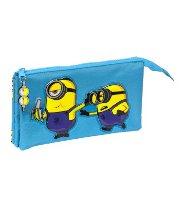 Bolso escolar safta portatodo minions minionstatic triple 220x30x120 mm