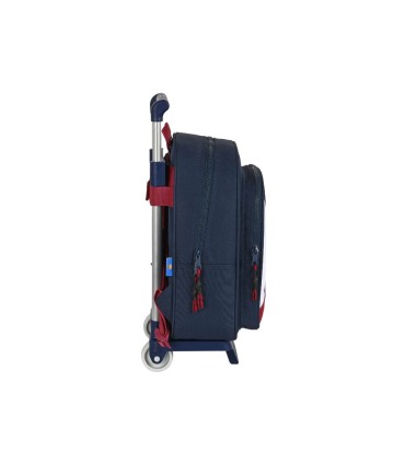 Cartera escolar safta con carro 270x100x330 mm fc barcelona corporativa