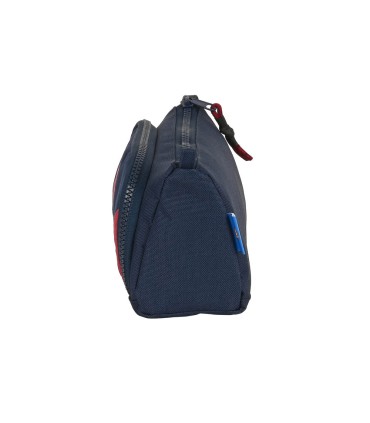 Bolso escolar safta portatodo con bolsillo desplegable vacio 200x85x110 mm fc barcelona corporativa