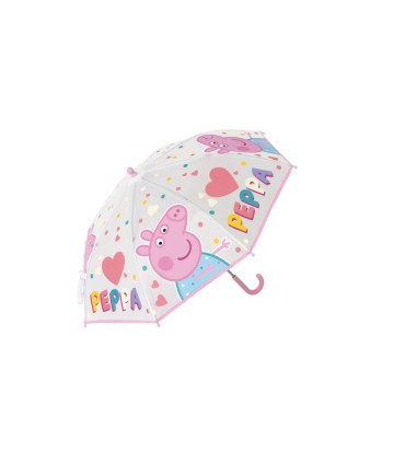 Paraguas escolar safta 43 cm peppa pig having fun