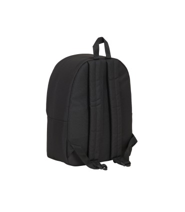 Cartera escolar safta day pack ordenador 141 basic negro 310x160x400 mm