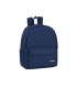 Cartera escolar safta day pack ordenador 141 basic azul marino 310x160x400 mm