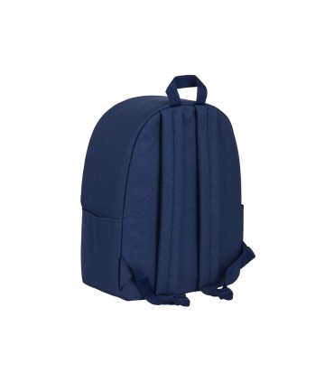 Cartera escolar safta day pack ordenador 141 basic azul marino 310x160x400 mm