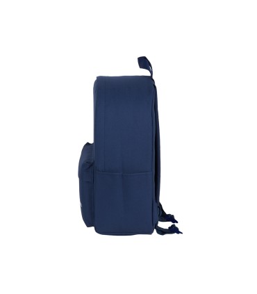 Cartera escolar safta day pack ordenador 141 basic azul marino 310x160x400 mm