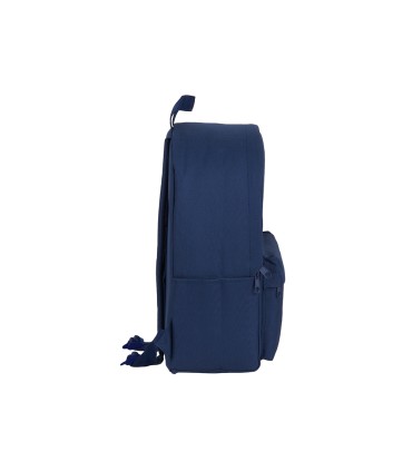 Cartera escolar safta day pack ordenador 141 basic azul marino 310x160x400 mm