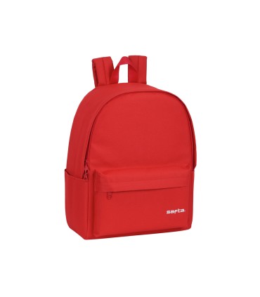 Cartera escolar safta day pack ordenador 141 basic rojo 310x160x400 mm