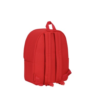 Cartera escolar safta day pack ordenador 141 basic rojo 310x160x400 mm