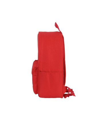 Cartera escolar safta day pack ordenador 141 basic rojo 310x160x400 mm