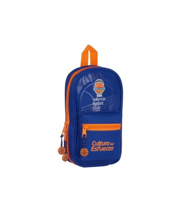 Plumier escolar safta valencia basket club mochila con 4 portatodos llenos 120x50x230 mm