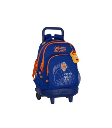 Cartera escolar safta con carro valencia basket club mochila grande con ruedas compact extraible 330x220x450