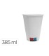 Vaso de papel blanco bunzl reciclable pefc 385 ml apto bebidas frias y calientes paquete de 50 unidades