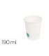 Vaso de papel blanco bunzl reciclable pefc 190 ml apto bebidas frias y calientes paquete de 50 unidades