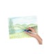 Pincel tombow water brush con deposito rellenable punta plana blister de 1 unidad