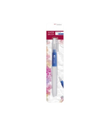 Pincel tombow water brush con deposito rellenable punta plana blister de 1 unidad