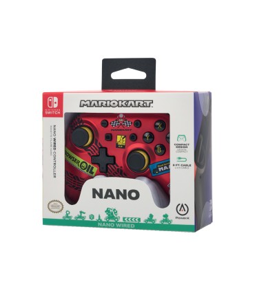 Mando power a con cable nano para nintendo switch mario kart racer red