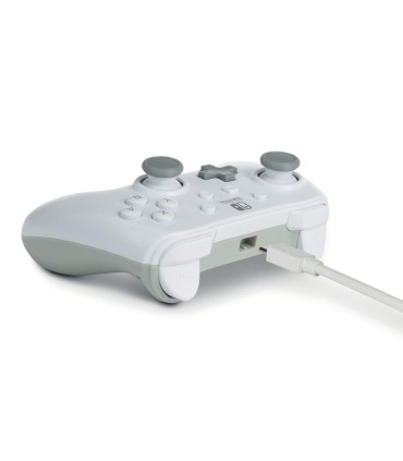 Mando power a con cable para nintendo switch blanco